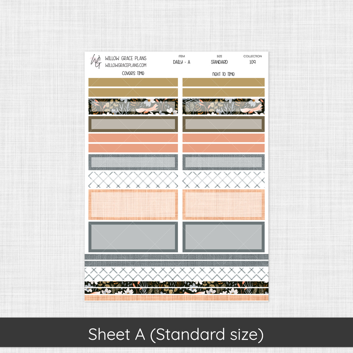 Daily Sticker Kit | Midnight Meadow (109)