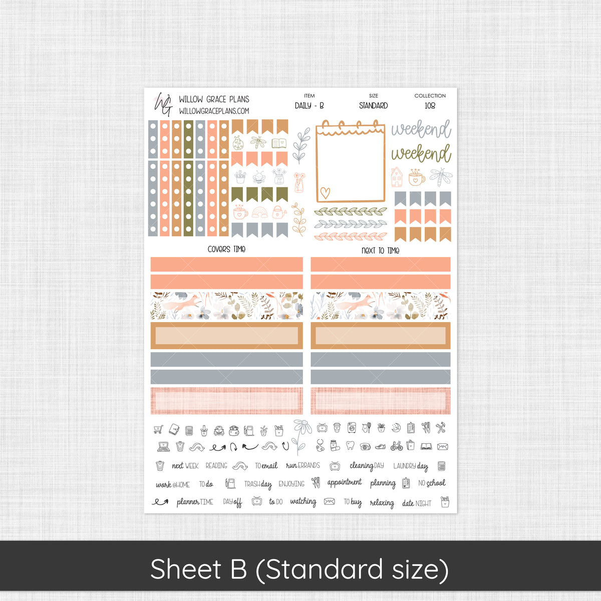 Daily Sticker Kit | Hidden Hallow (108)