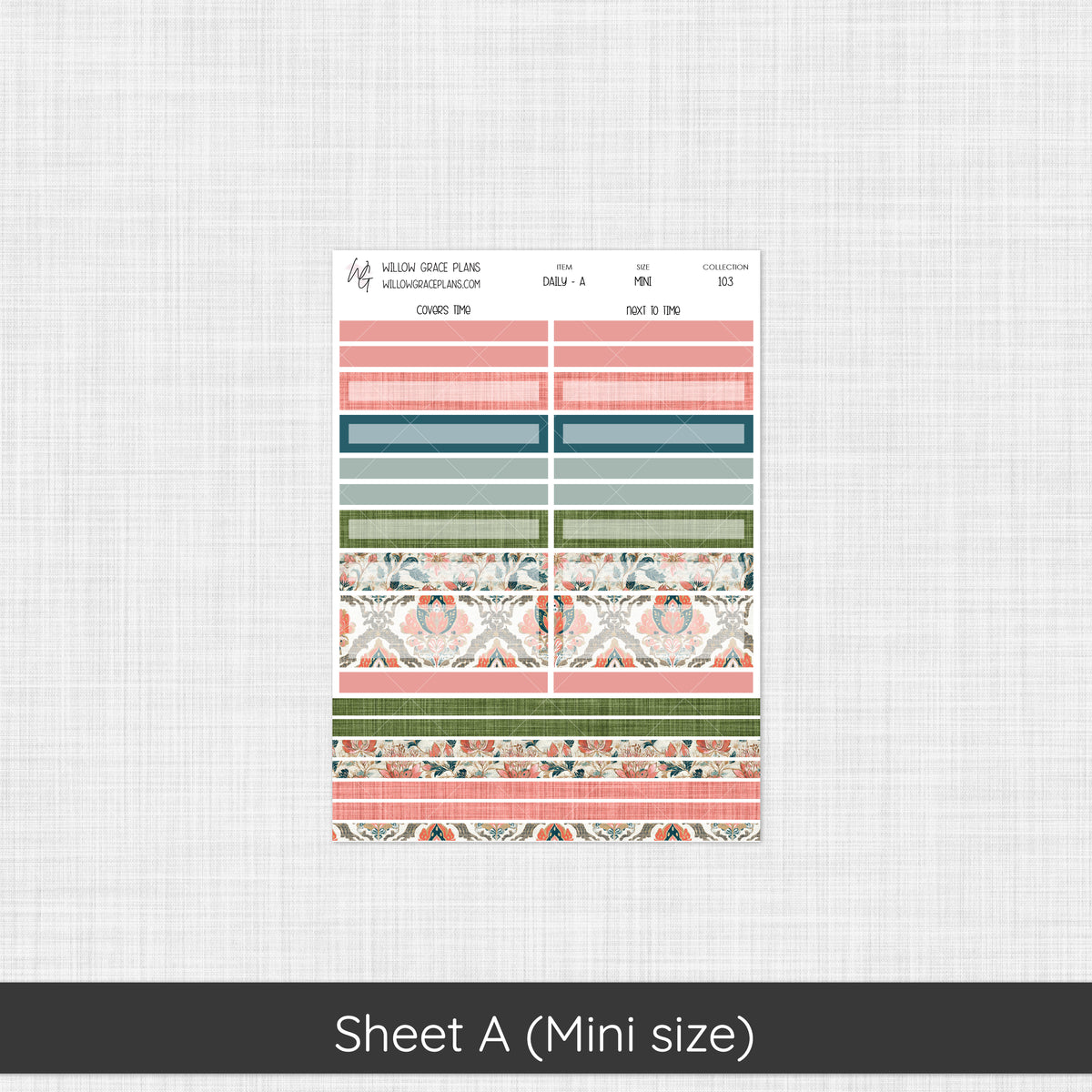 Daily Sticker Kit | Coral Grove (103)