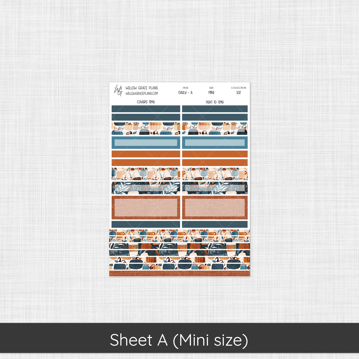 Daily Sticker Kit | Pumpkin Spice (102)