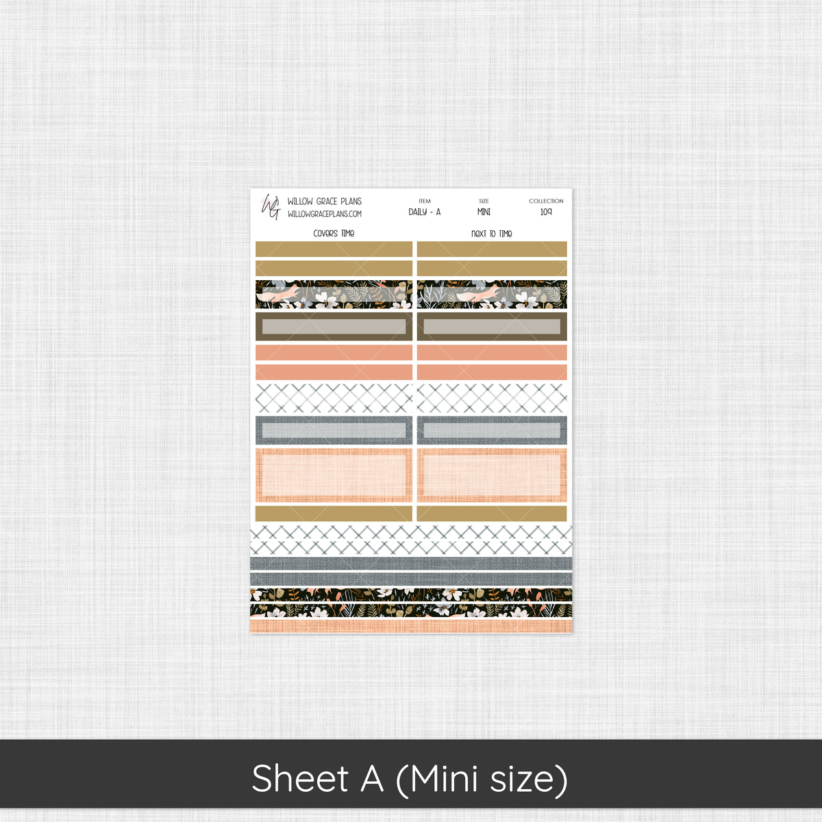 Daily Sticker Kit | Midnight Meadow (109)