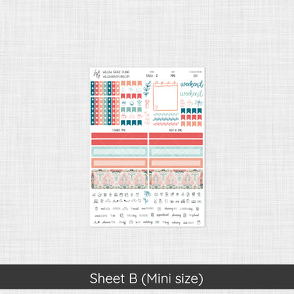 Daily Sticker Kit | Aqua Bloom (104)