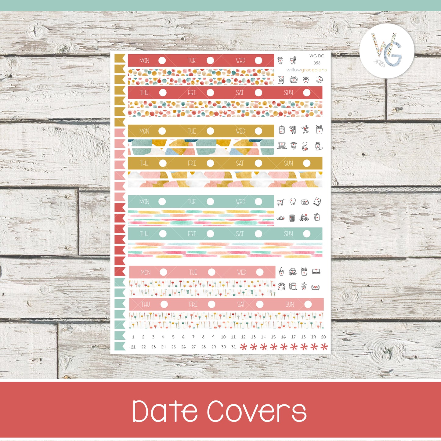 Date Covers | Confetti Garden