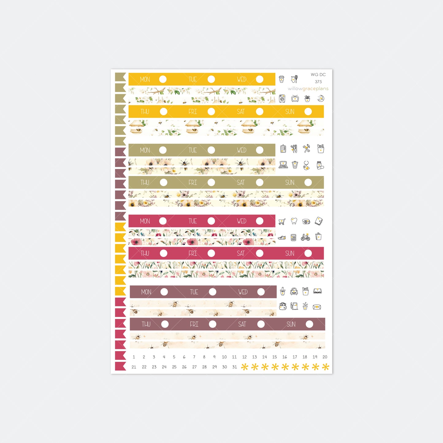 Date Covers | Honey Bee