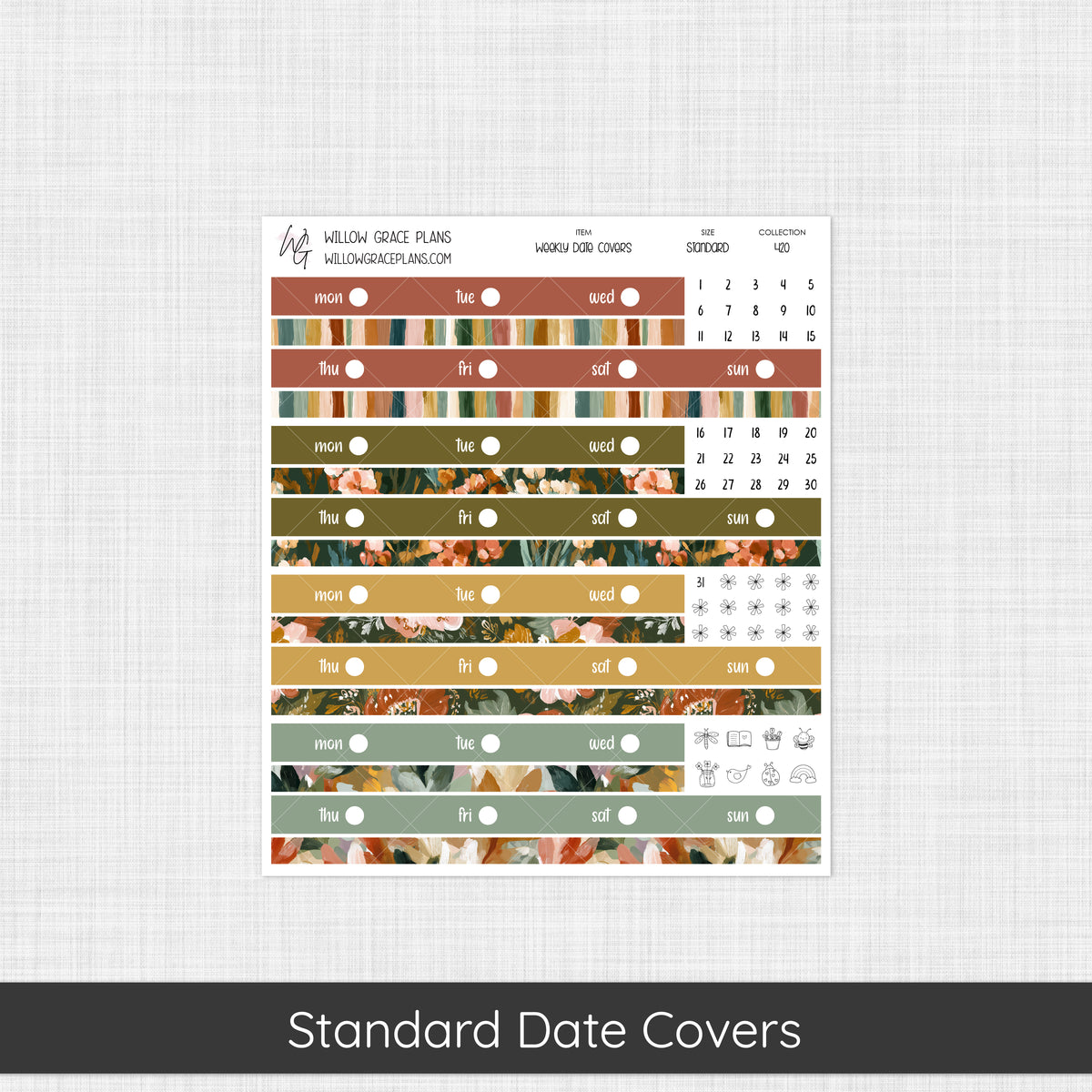 Weekly Date Covers (420)