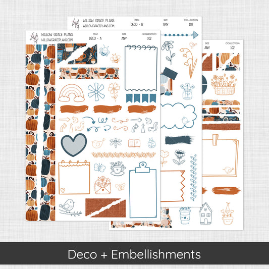 Deco + Embellishments | Pumpkin Spice (102)