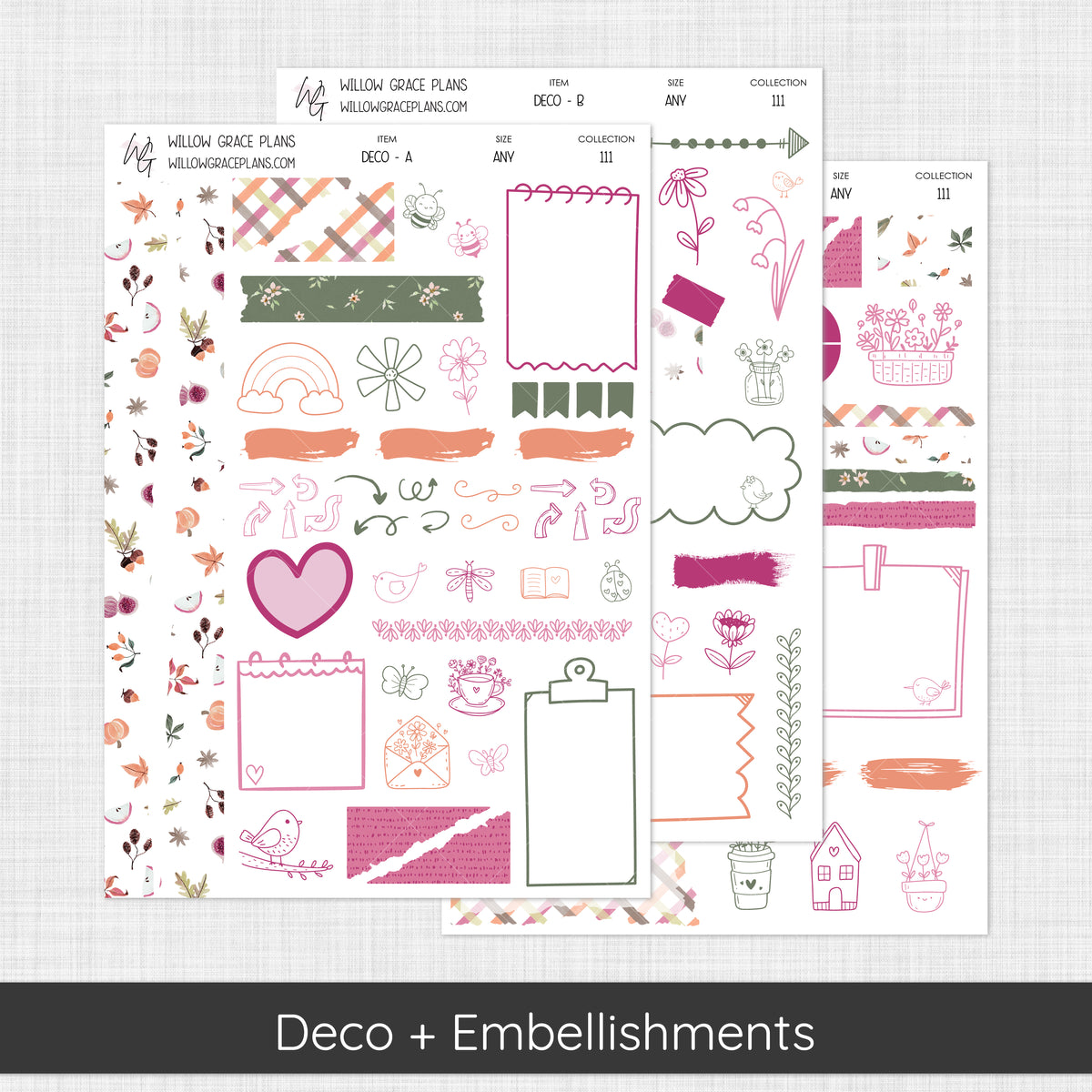 Deco + Embellishments | Changing Seasons (111)