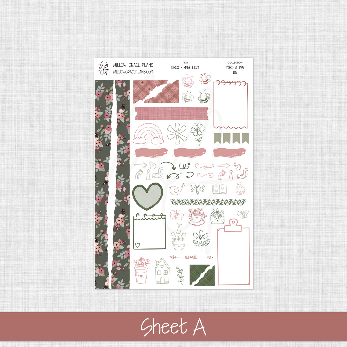 Deco + Embellishments | Rose & Ivy (102)