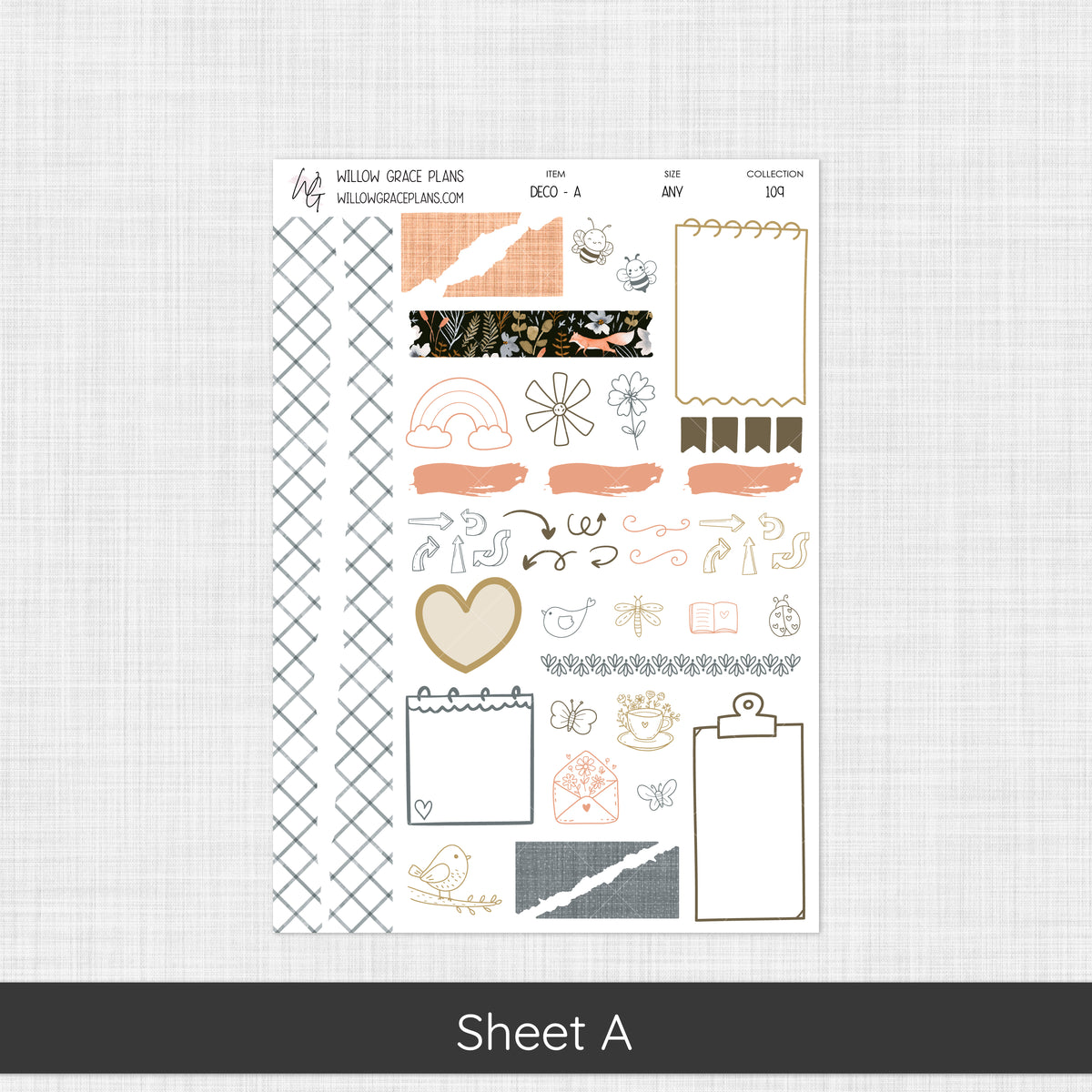 Deco + Embellishments | Midnight Meadow (109)