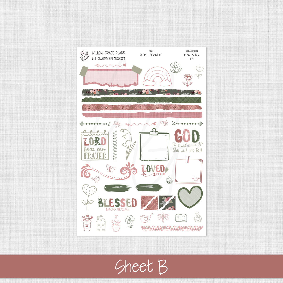 Faith + Scripture | Rose & Ivy (102)