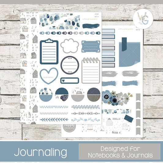 Journaling Stickers | Rainy Day
