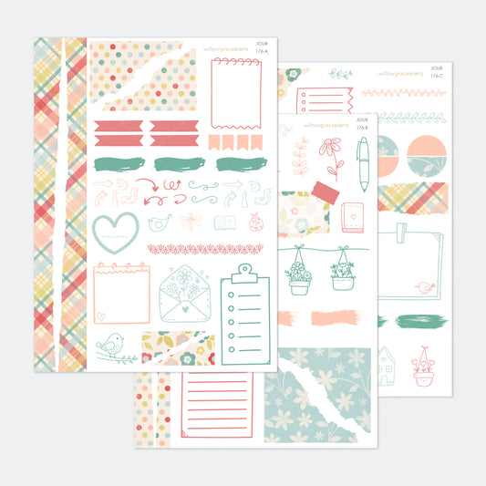 Journaling Stickers | Garden Picnic