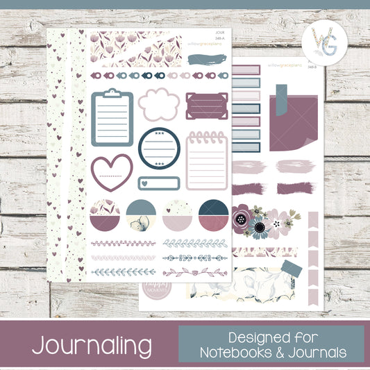 Journaling Stickers | Winter Romance