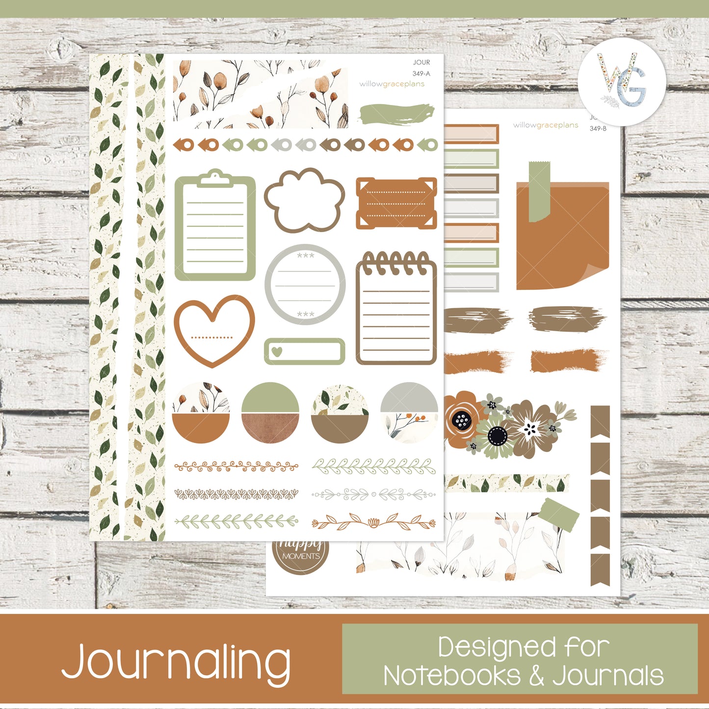 Journaling Stickers | Autumn Leaves