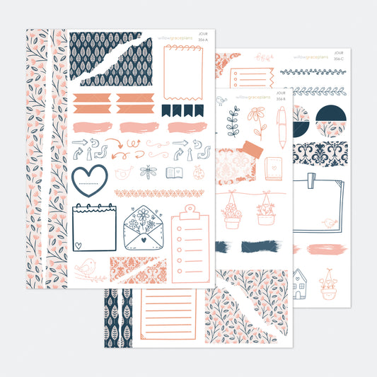 Journaling Stickers | Petaled Print
