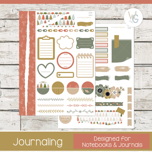 Journaling Stickers | Merry Pines
