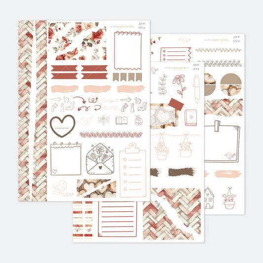 Journaling Stickers | Rosewood Love