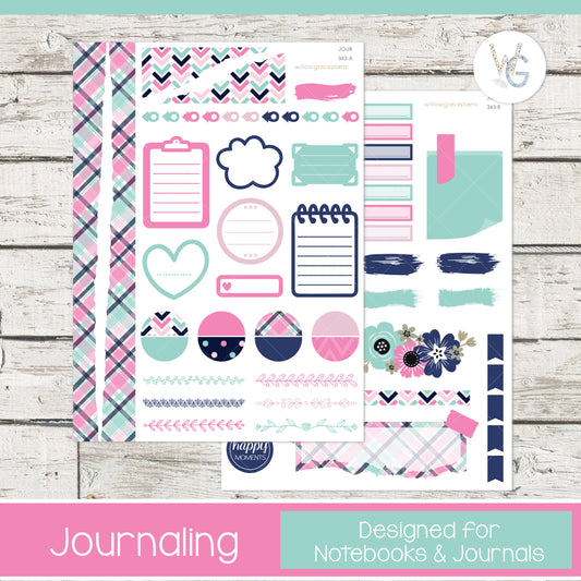 Journaling Stickers | Preppy Pop