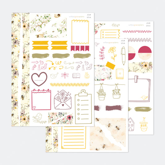 Journaling Stickers | Honey Bee
