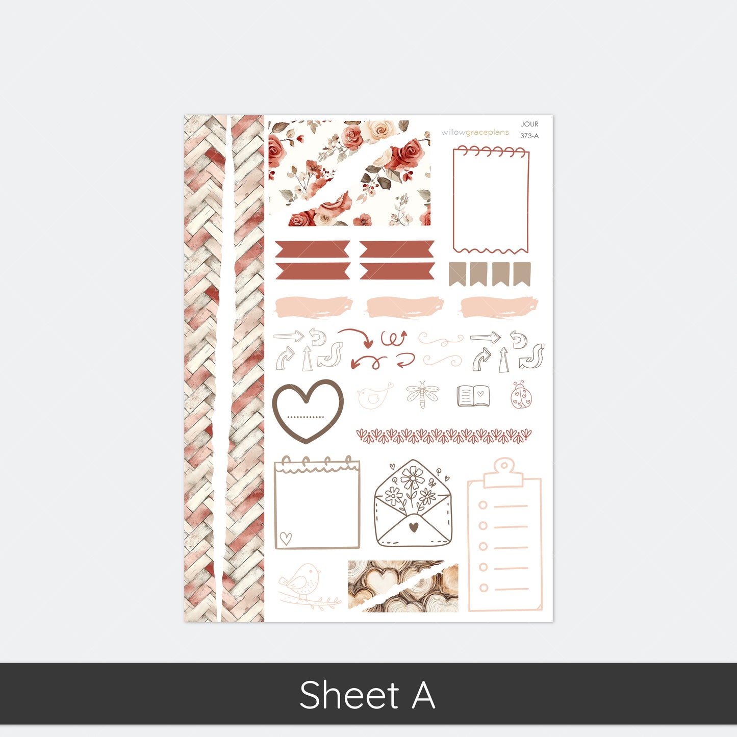 Journaling Stickers | Rosewood Love