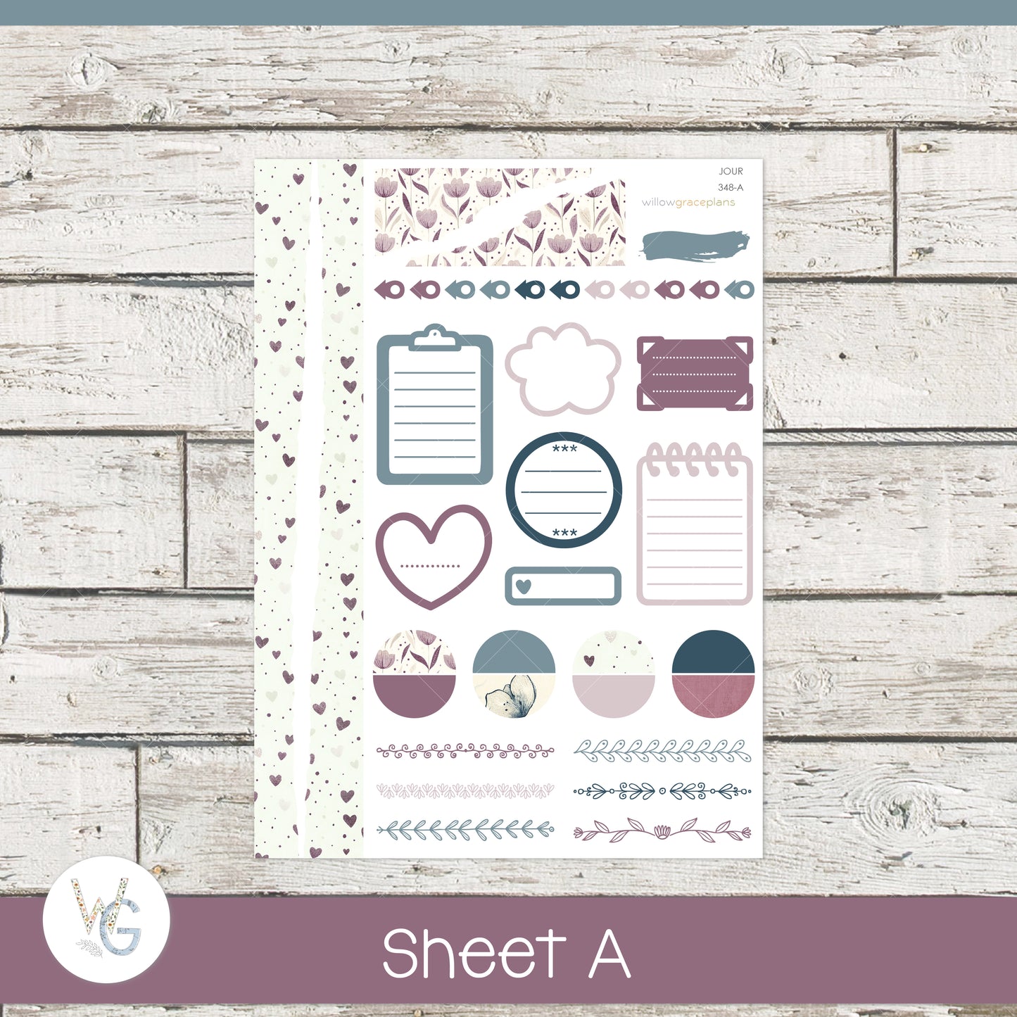 Journaling Stickers | Winter Romance