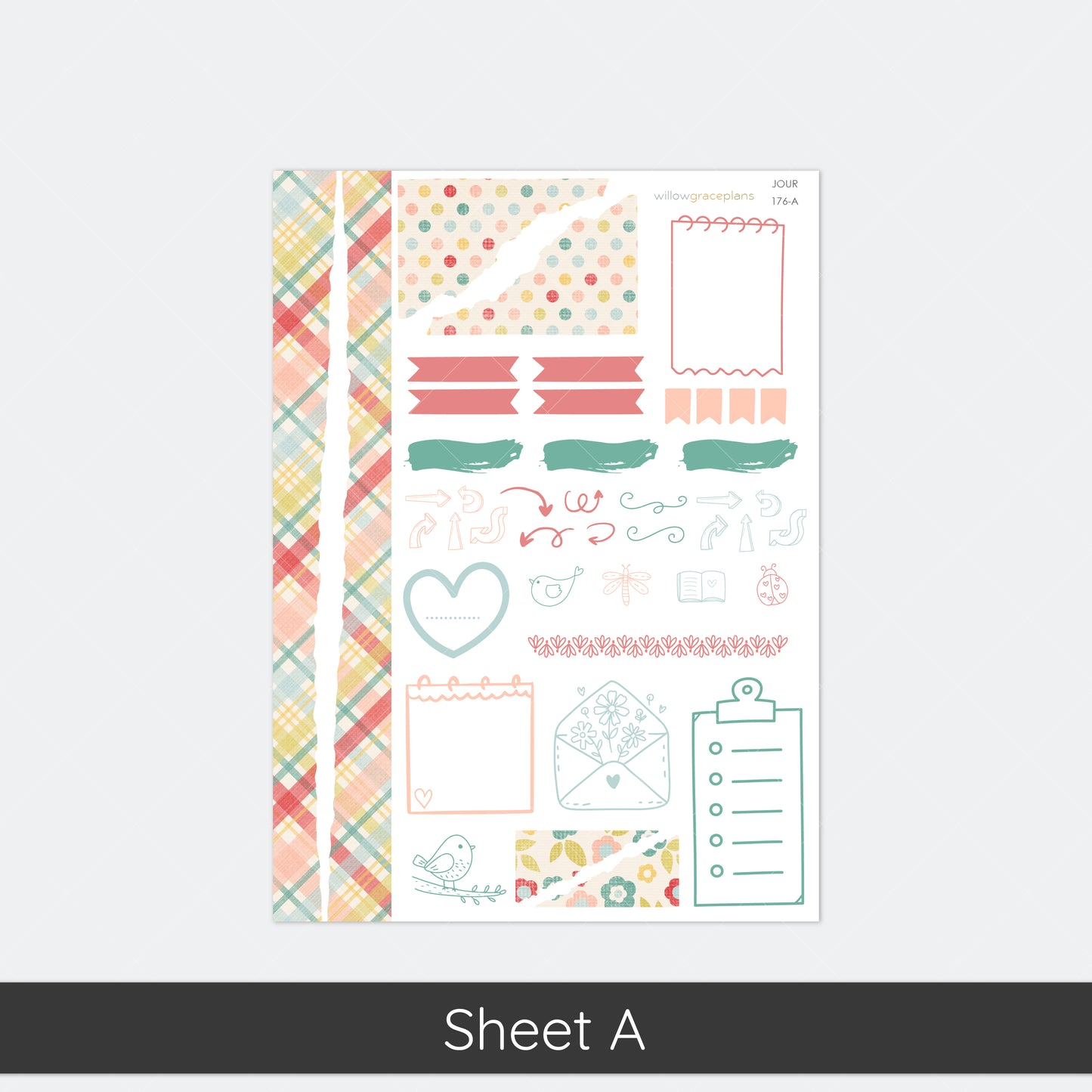 Journaling Stickers | Garden Picnic