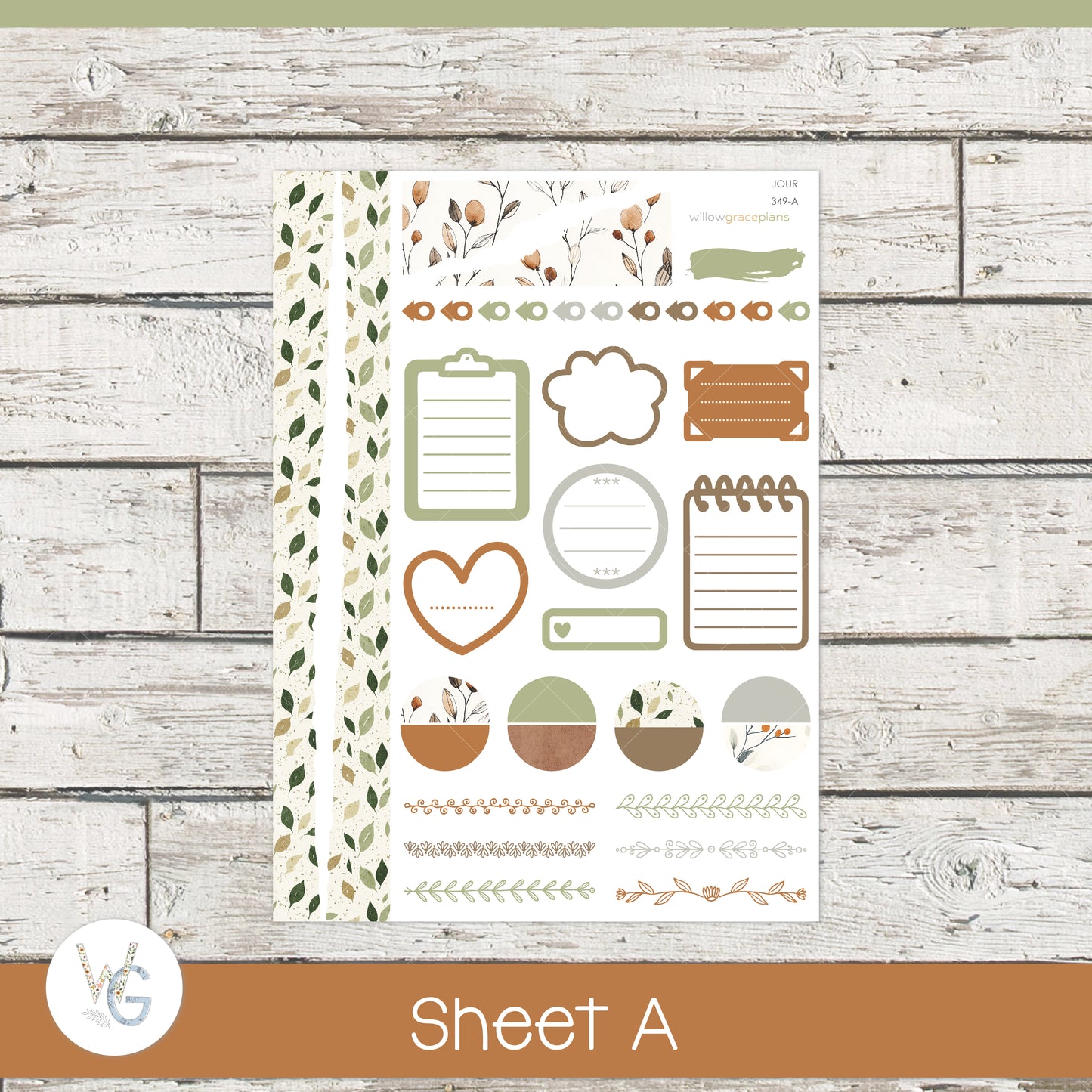 Journaling Stickers | Autumn Leaves