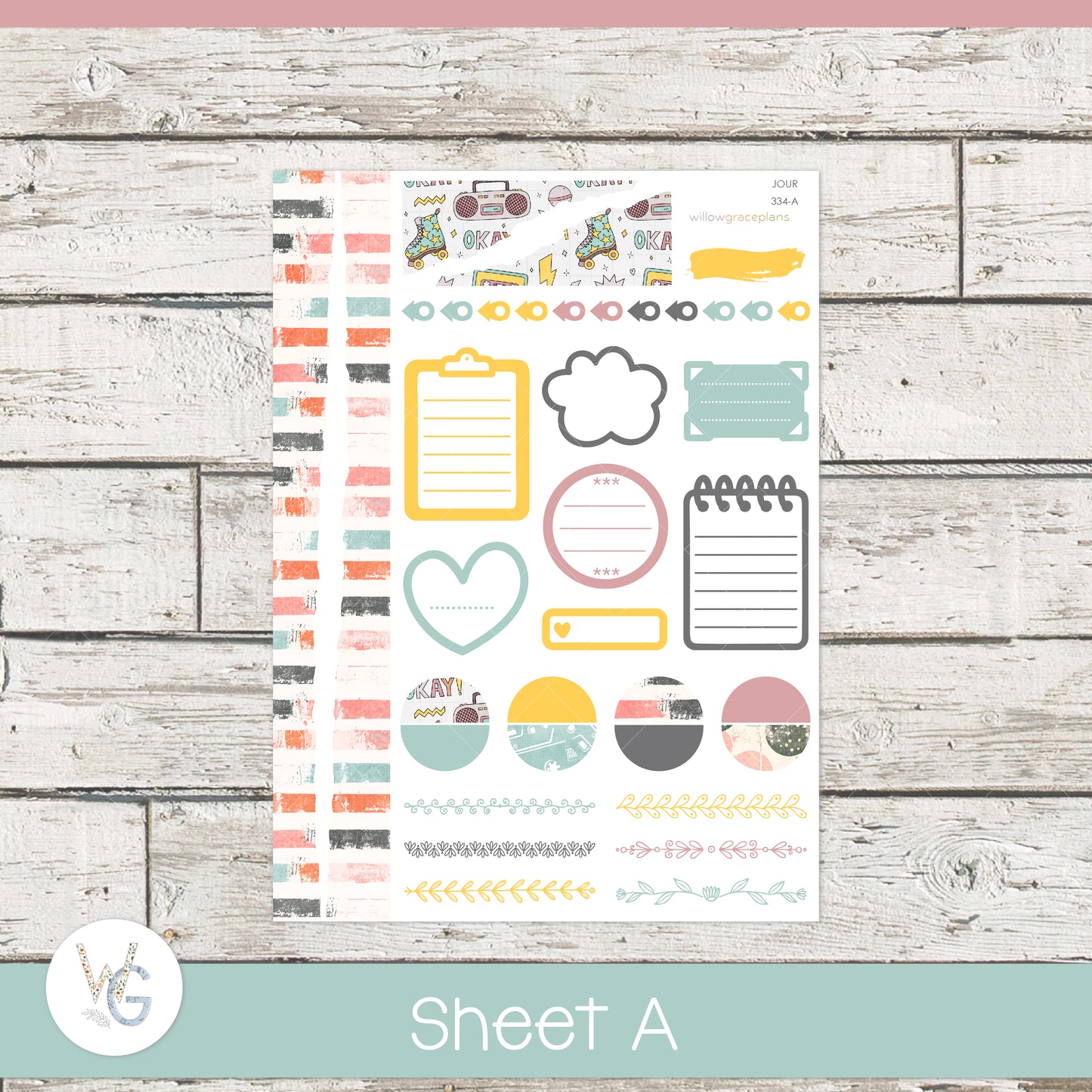 Journaling Stickers | Retro Vibes