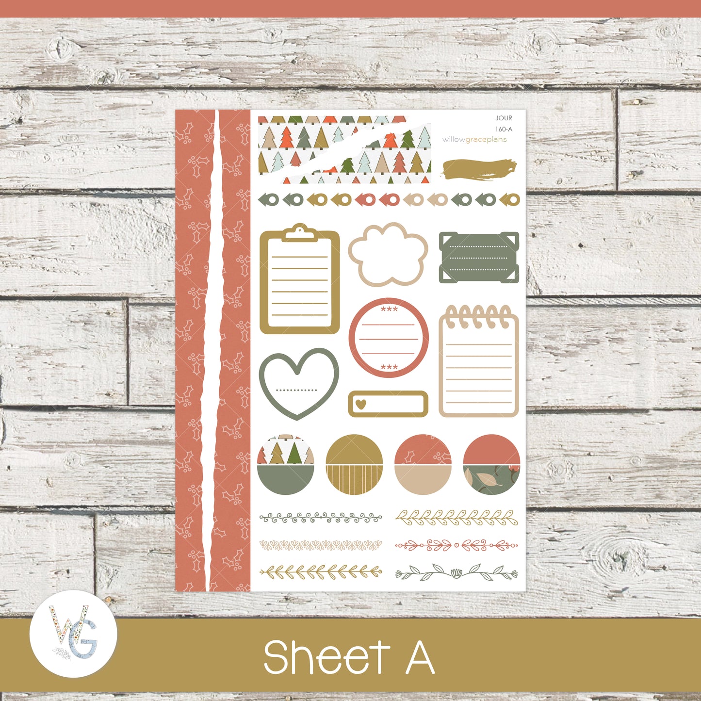 Journaling Stickers | Merry Pines