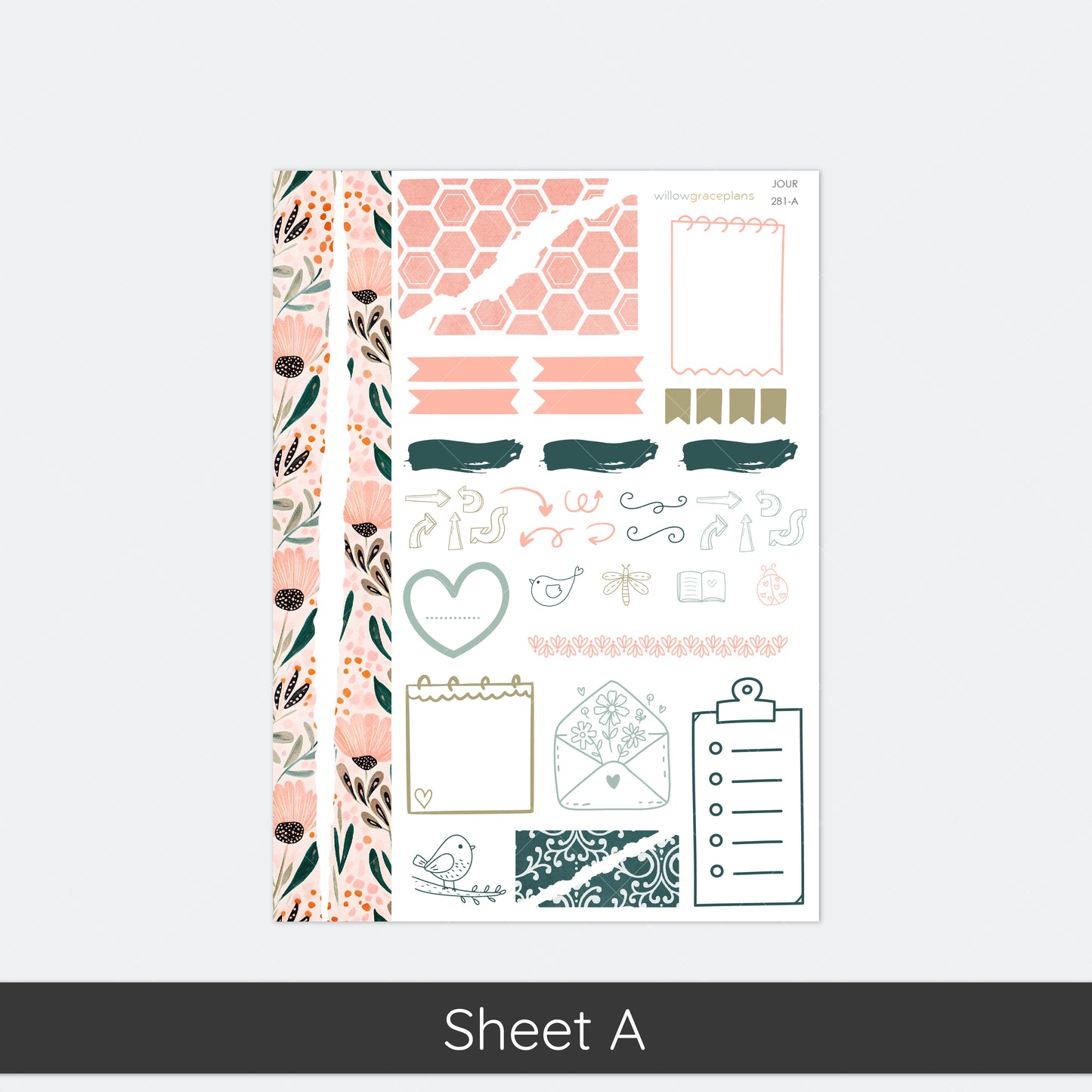 Journaling Stickers | Garden Patchwork