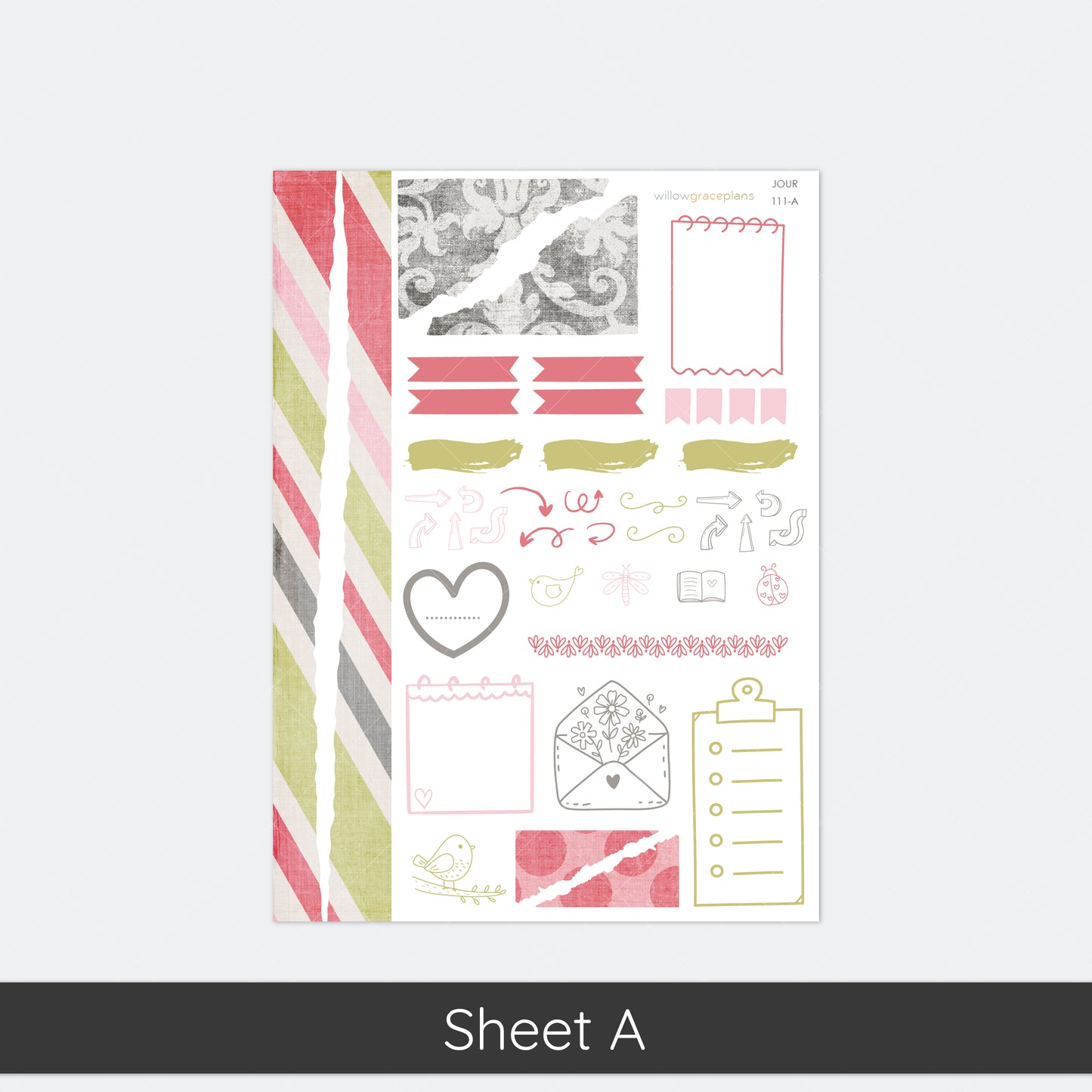 Journaling Stickers | Vintage Tea Party