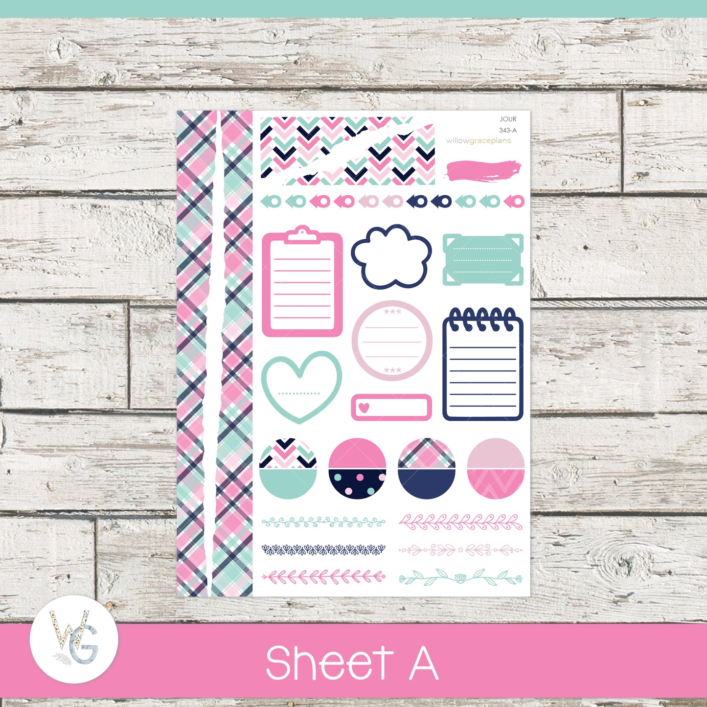 Journaling Stickers | Preppy Pop