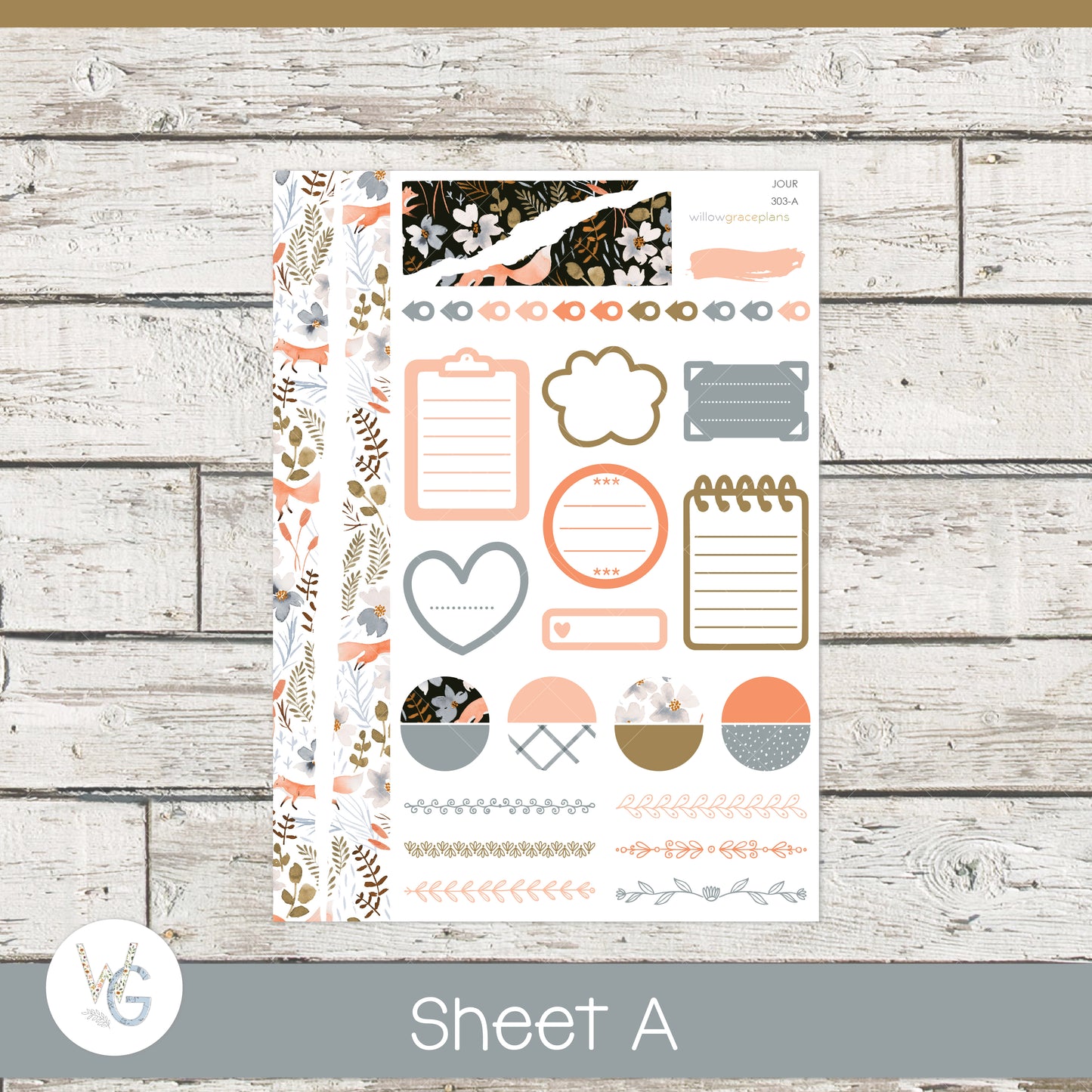 Journaling Stickers | Fox Hallow