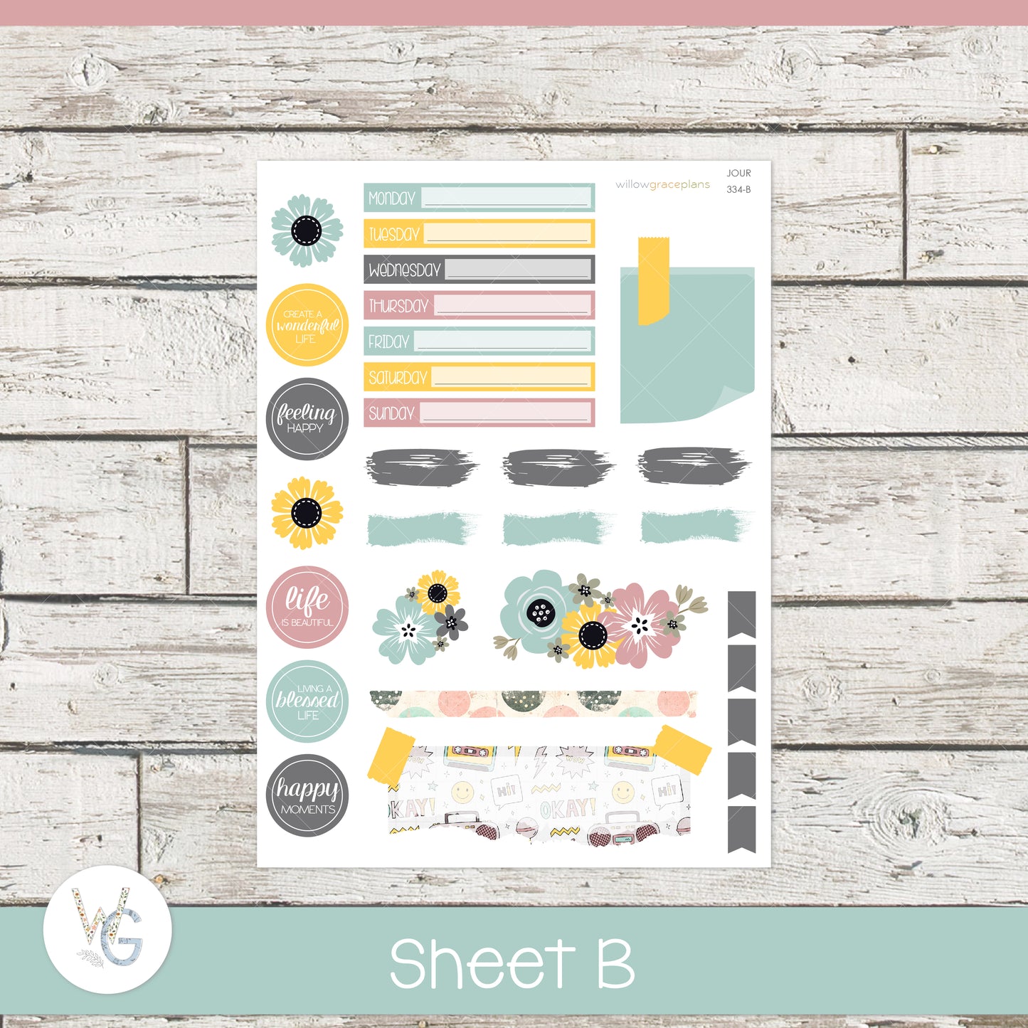 Journaling Stickers | Retro Vibes