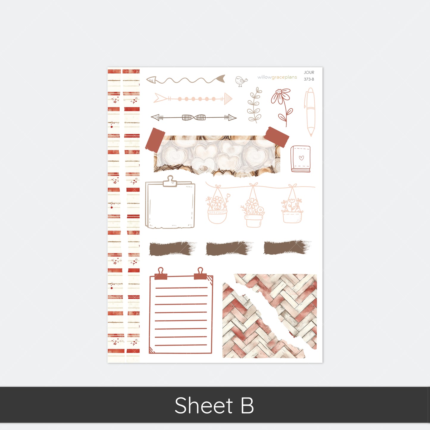 Journaling Stickers | Rosewood Love