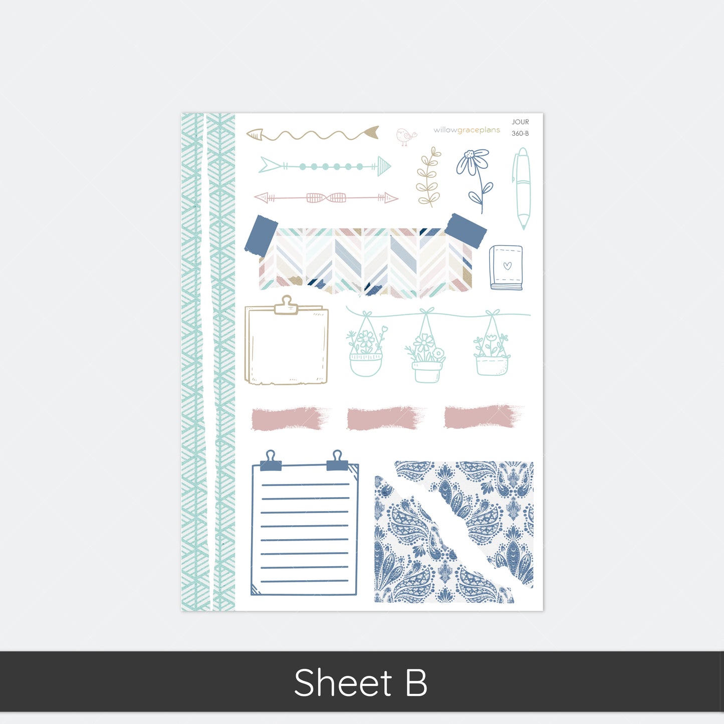 Journaling Stickers | Blue Harbor