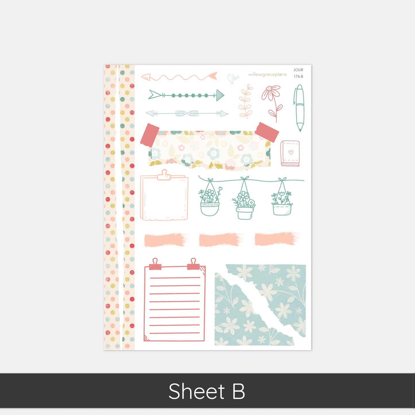 Journaling Stickers | Garden Picnic