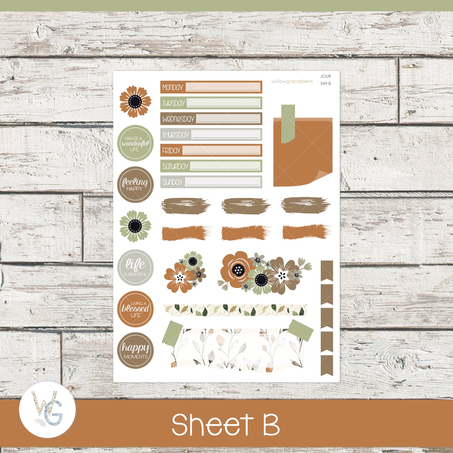 Journaling Stickers | Autumn Leaves