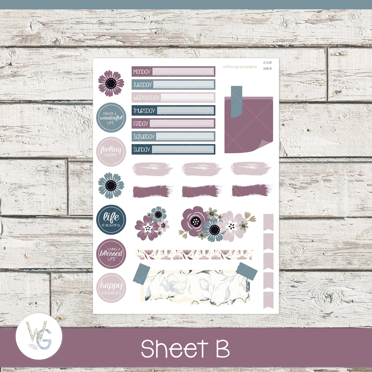 Journaling Stickers | Winter Romance