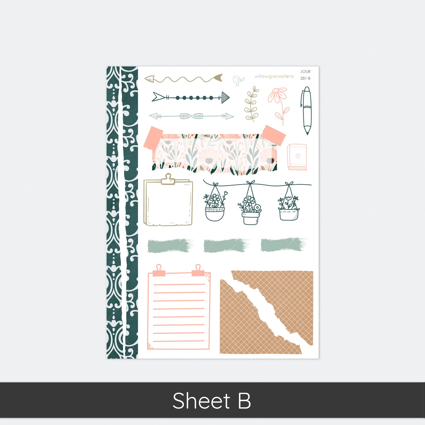 Journaling Stickers | Garden Patchwork