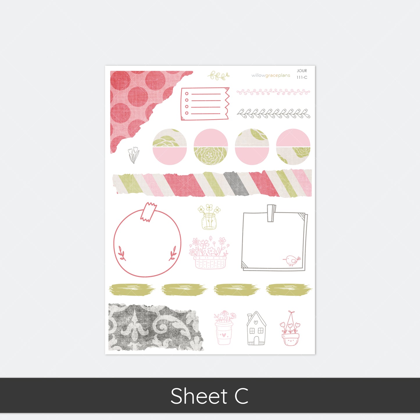 Journaling Stickers | Vintage Tea Party