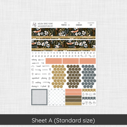 Monthly Sticker Kit | Midnight Meadow (109)