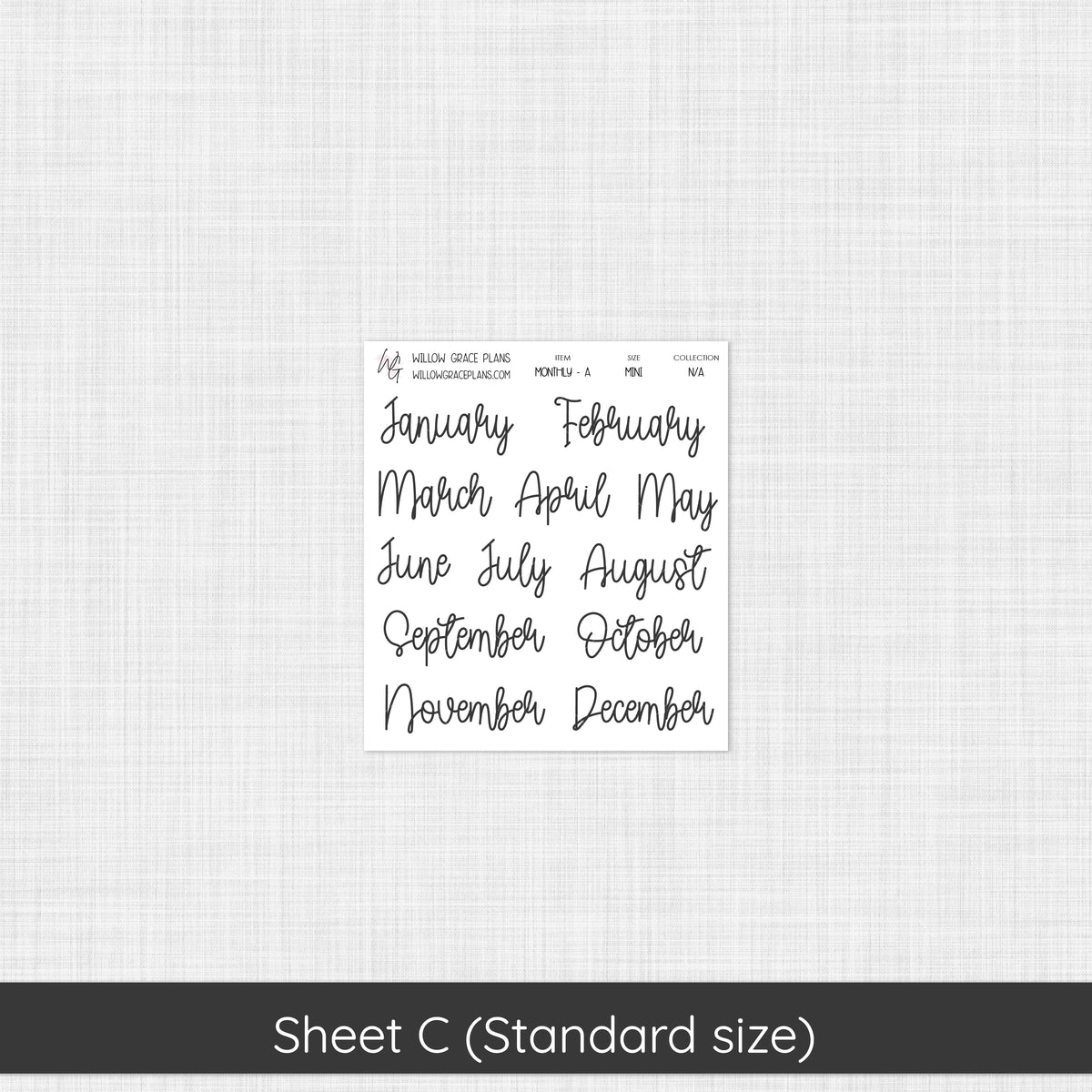 Monthly Sticker Kit | Coral Grove (103)