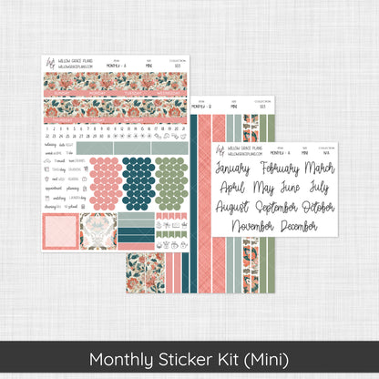 Monthly Sticker Kit | Coral Grove (103)