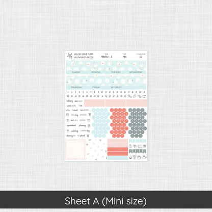 Monthly Sticker Kit | Winter Blush (110)