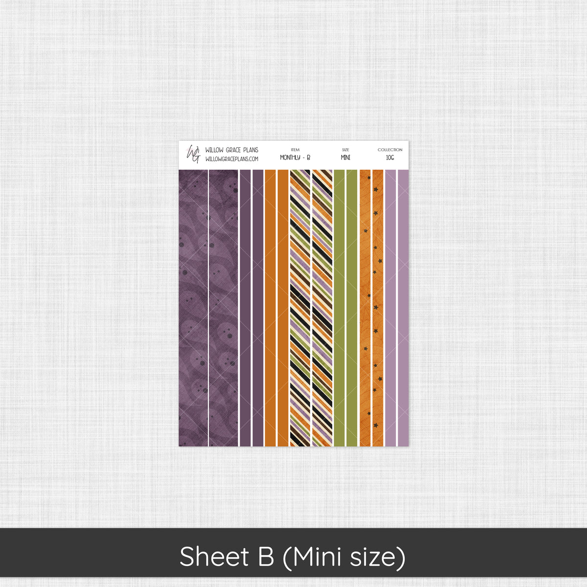 Monthly Sticker Kit | Not So Spooky (106)