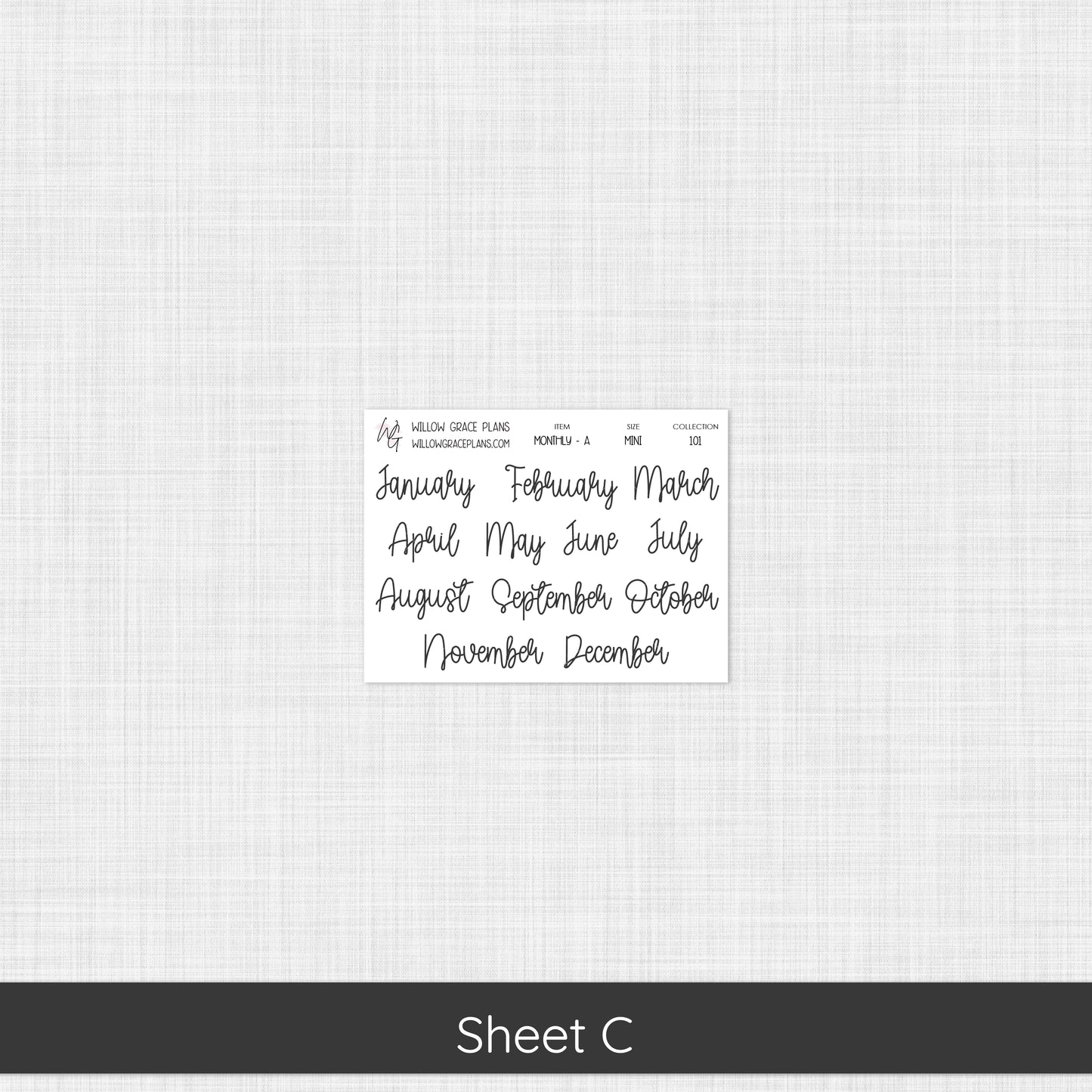 Monthly Sticker Kit (101)