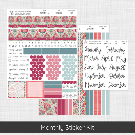 Monthly Sticker Kit | Boho Oasis (409)
