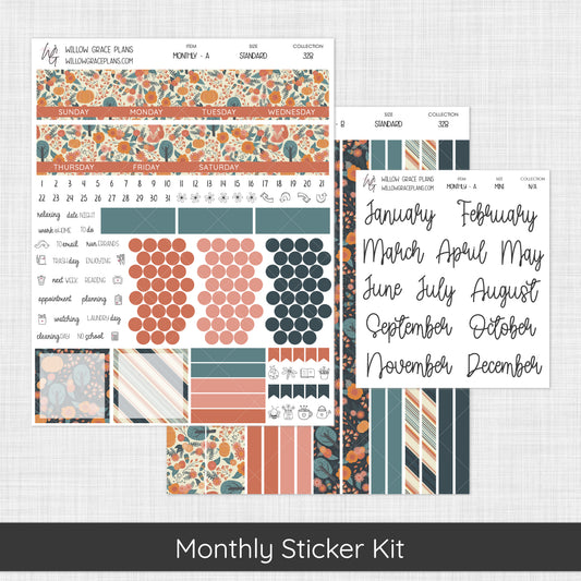 Monthly Sticker Kit | Foxy Forest (328)