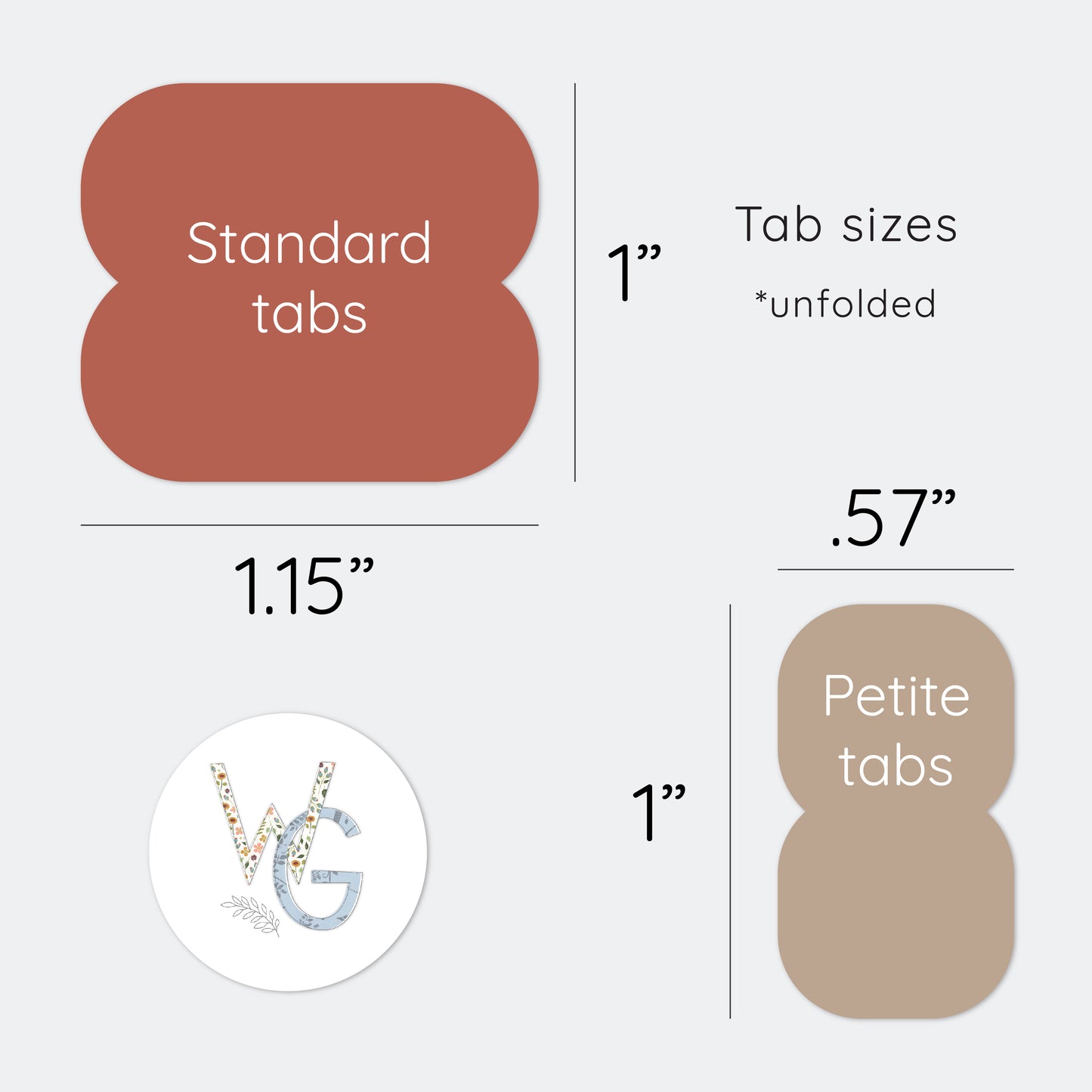 Planner Tabs | Rosewood Love